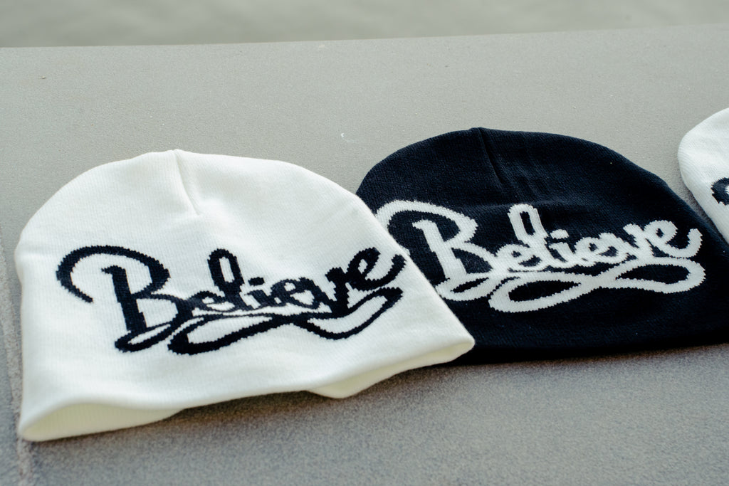 Berretto Believe – Nero e Bianco|