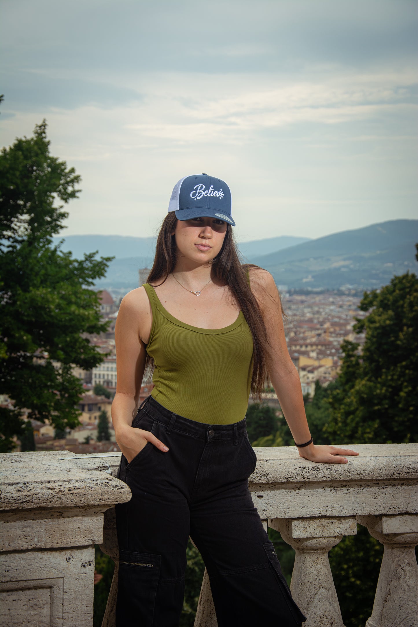Berretto Navy/White